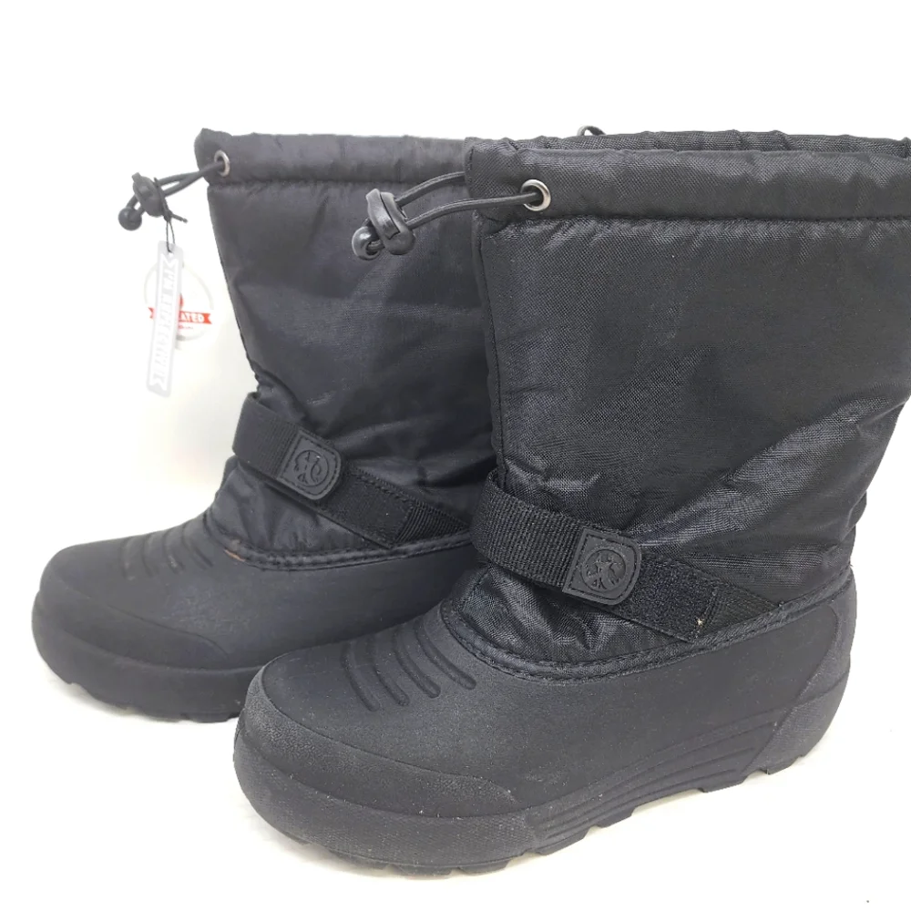 Northside Black Snow Boots Waterproof Winter Boots‎ Youth Size 4